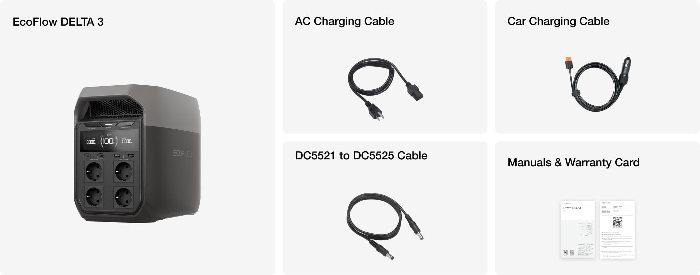 O que é que vem na caixa?