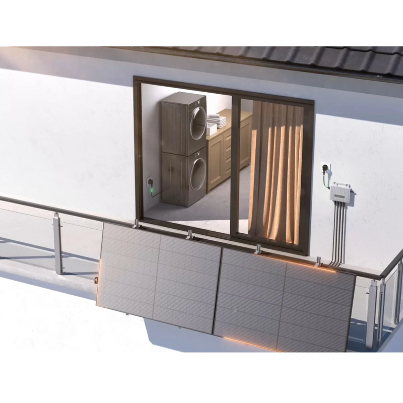 Carregar imagem no visualizador da galeria, Microinversor EcoFlow STREAM 800W + 4x Painel Solar de 250W