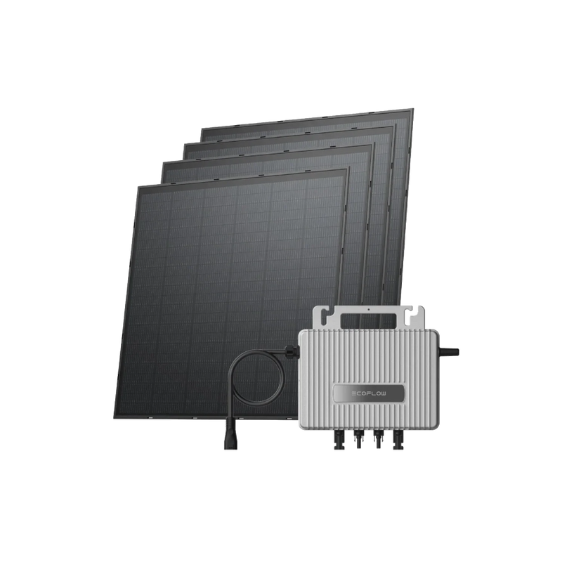 Carregar imagem no visualizador da galeria, Microinversor EcoFlow STREAM 800W + 4x Painel Solar de 250W