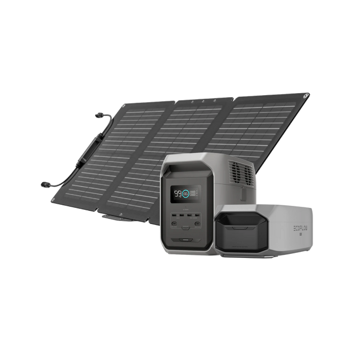 Gerador Solar EcoFlow DELTA 3 1500 + Bateria Adicional Delta Pro 3 (PV60W)