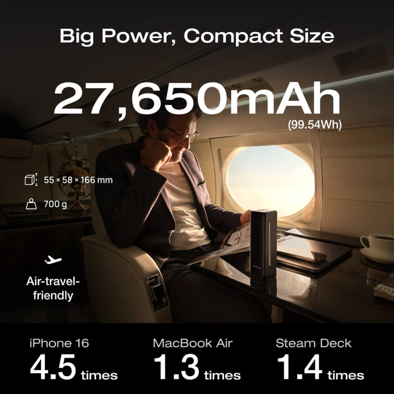 Carregar imagem no visualizador da galeria, PowerBank EcoFlow Rapid Pro 27650mAh 300W c/Cabo Integrado de 140W
