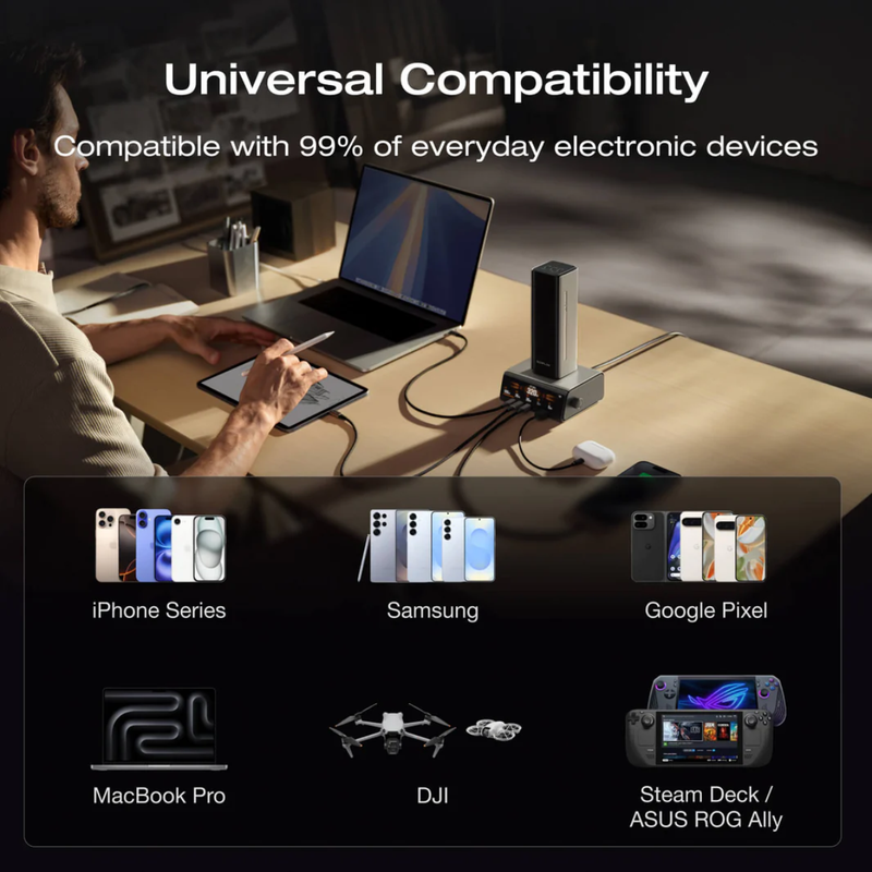 Carregar imagem no visualizador da galeria, PowerBank EcoFlow Rapid Pro 27650mAh 300W c/Cabo Integrado de 140W

