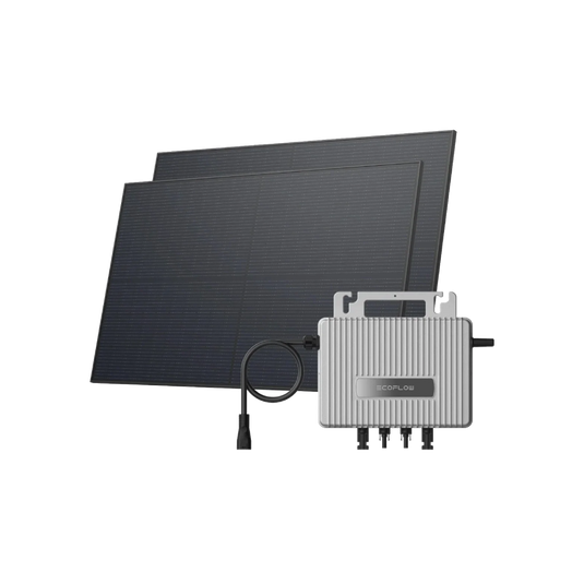 Microinversor EcoFlow STREAM 800W + 2x Painel Solar de 450W