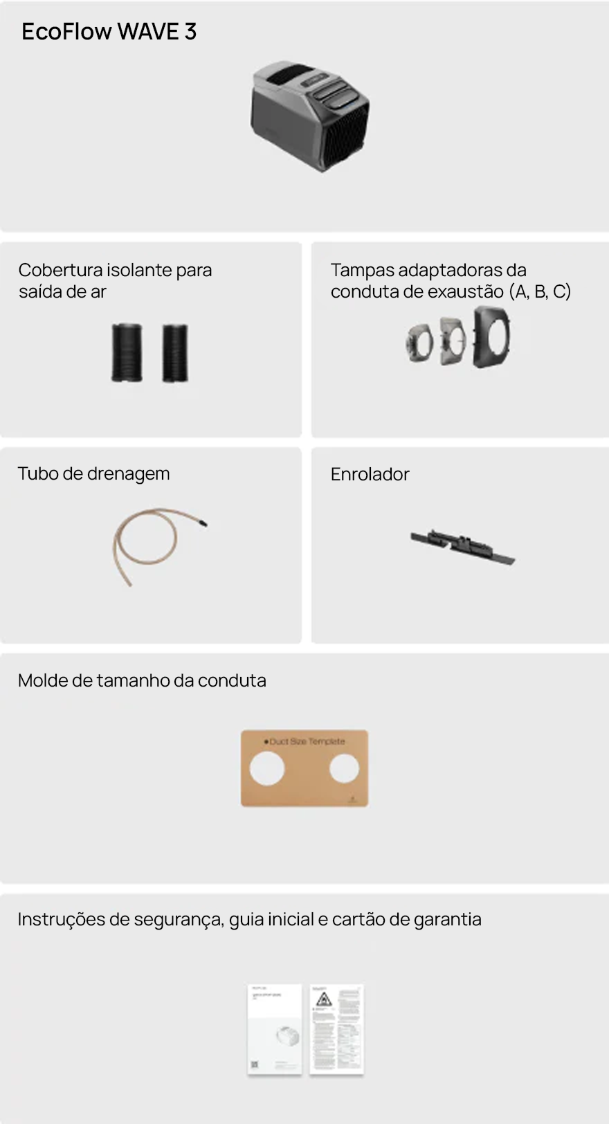Conteúdo da embalagem